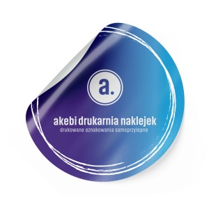 Naklejka ostrzegawcza 100x100 mm - wózek widłowy