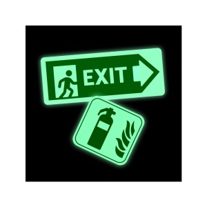 Naklejki fotoluminescencyjne 150x75 mm - 100 szt.